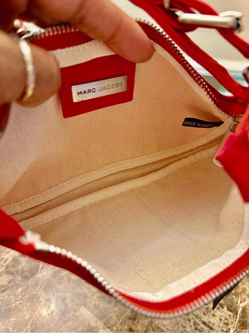 Vintage Marc Jacobs Canvas Rainbow Ribbon Baguette Bag (Made in Italy 🇮🇹) - Picture 9 of 11